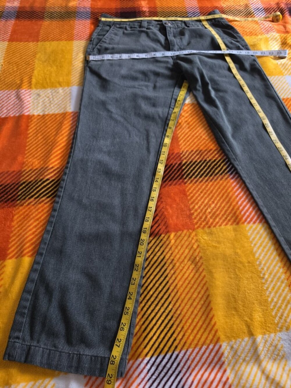Volcom True To This Gray Chino Pants Mens 32x30 Straight Leg Twill - Picture 8 of 12